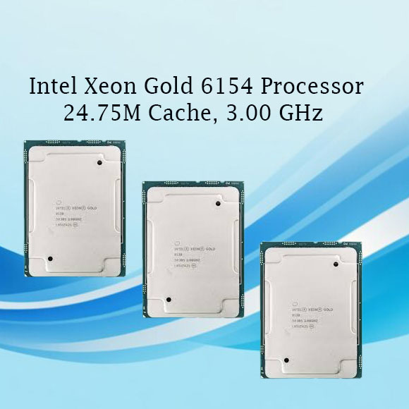 Processeur Intel Xeon Gold 6154 SR3J5 – 3.00 GHz, 18 Cœurs, 24.75 Mo, 200W, FCLGA3647 (Reconditionné)